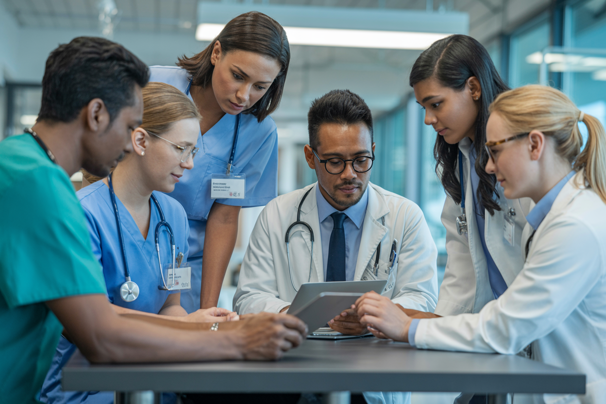 Breaking Barriers - Diverse medical team